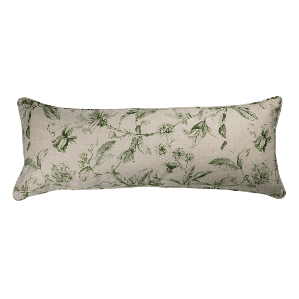 Flora Basil Large Lumbar Pillow