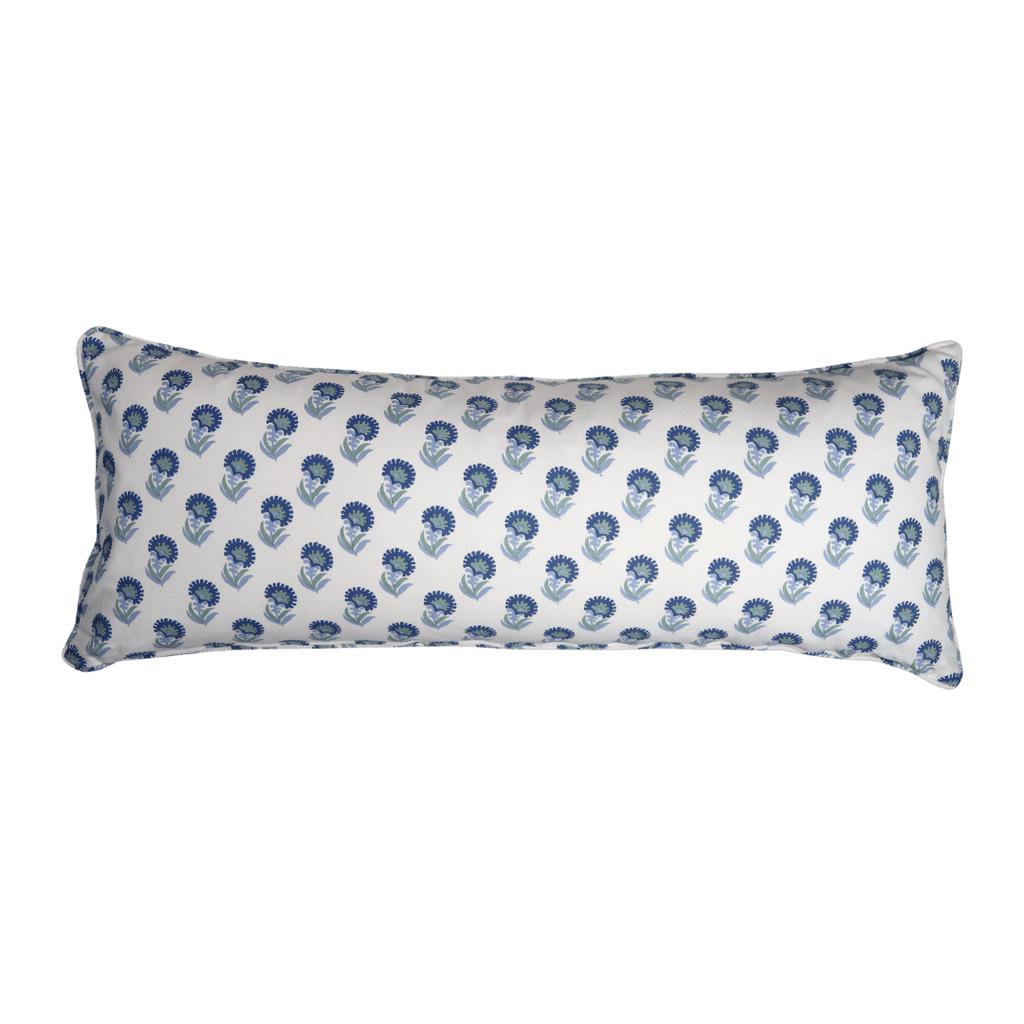 Scraps by Stradley Davidson Legare Azure Large Lumbar Pillow