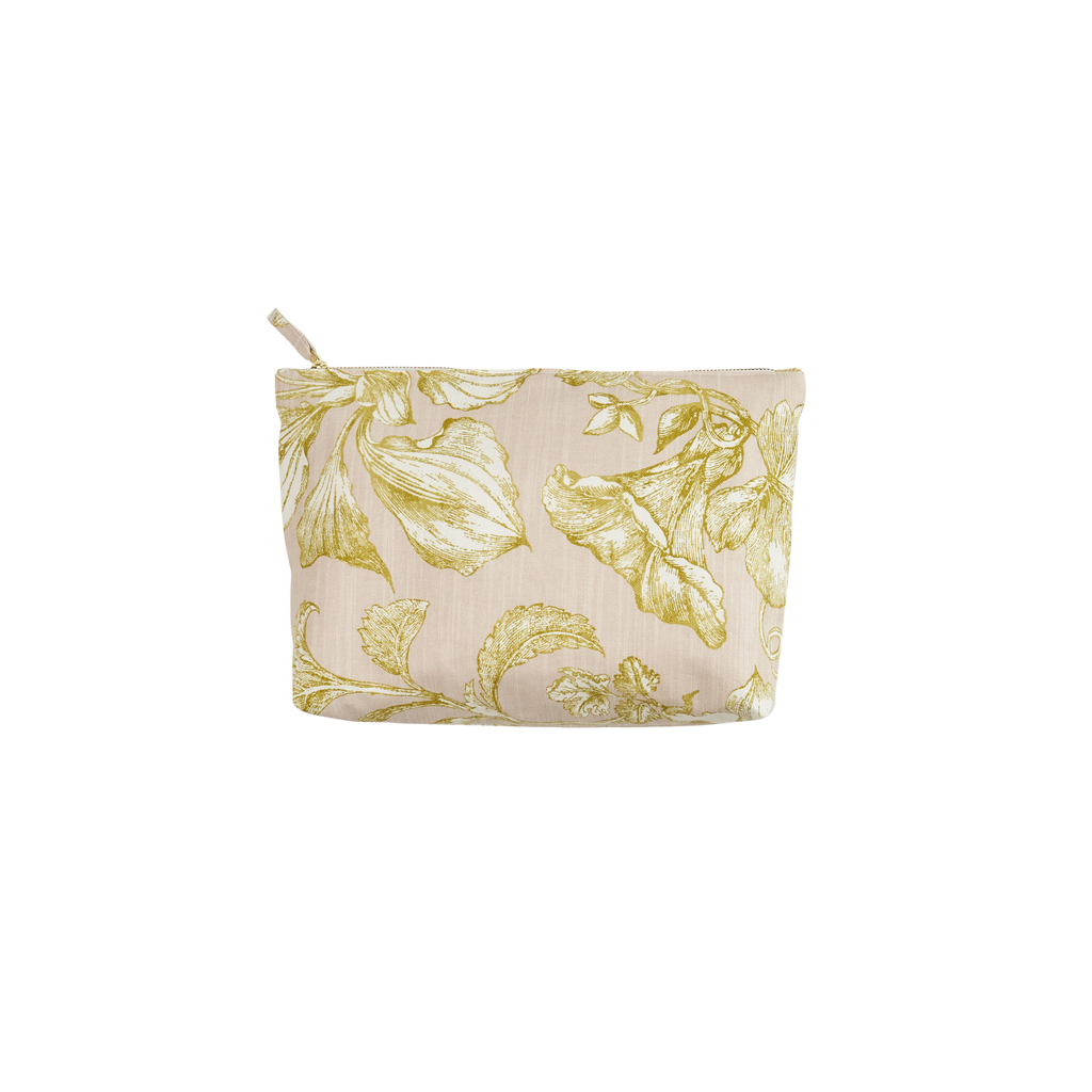 pink floral cosmetic bag 