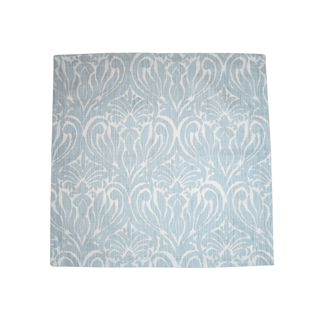 light blue and white patterned linen dinner Napkin