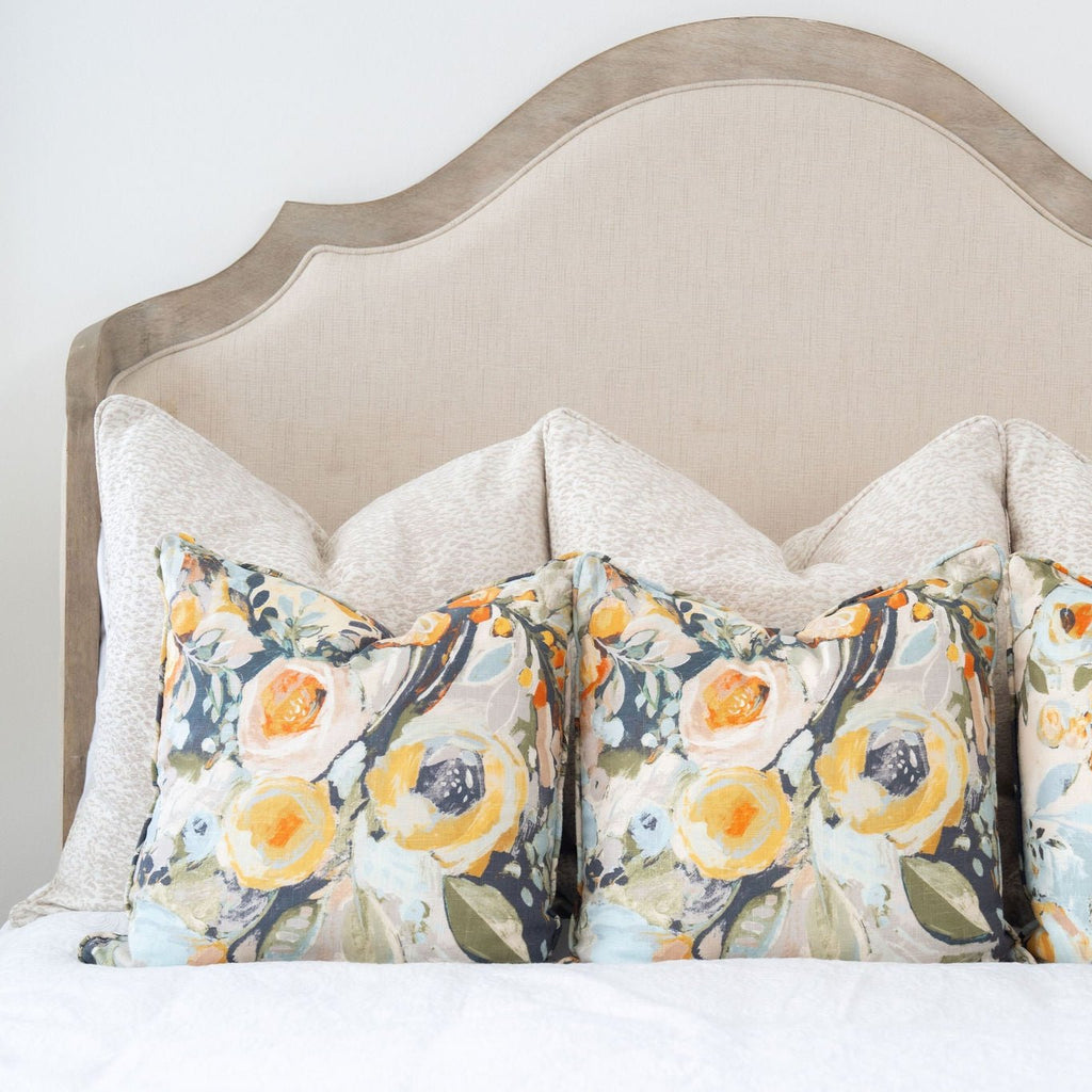 colorful modern floral pillows