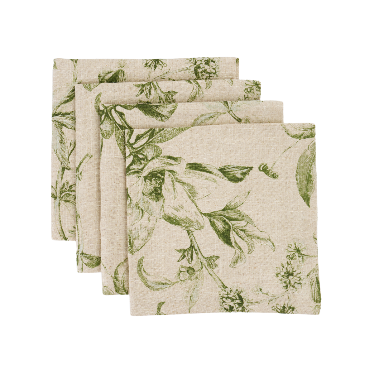 Flora Basil Dinner Napkins