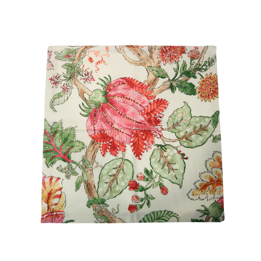 colorful and floral dinner napkin 