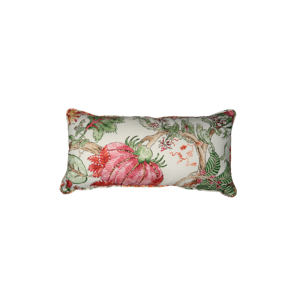 colorful mini lumbar pillow floral