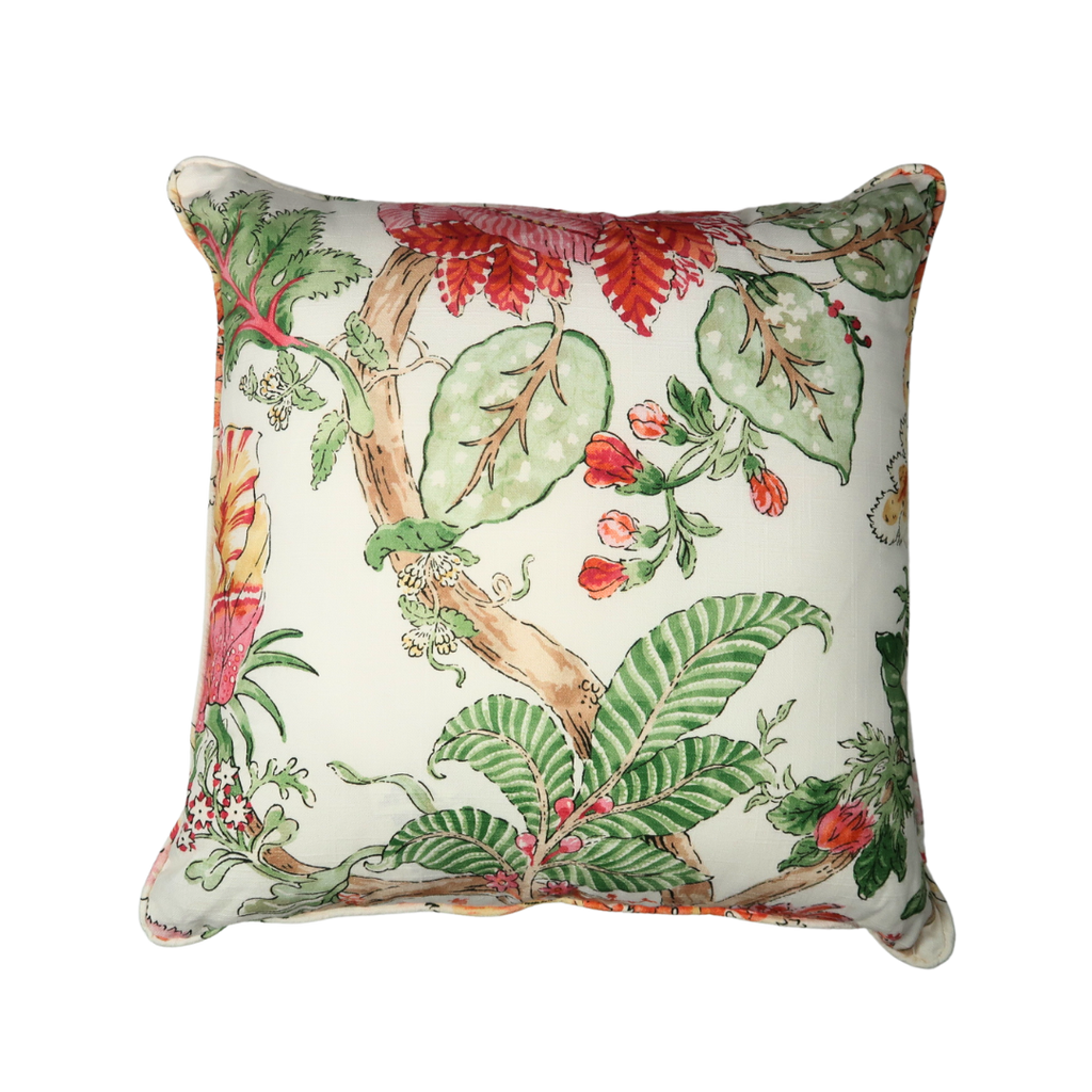 colorful floral throw pillow for home